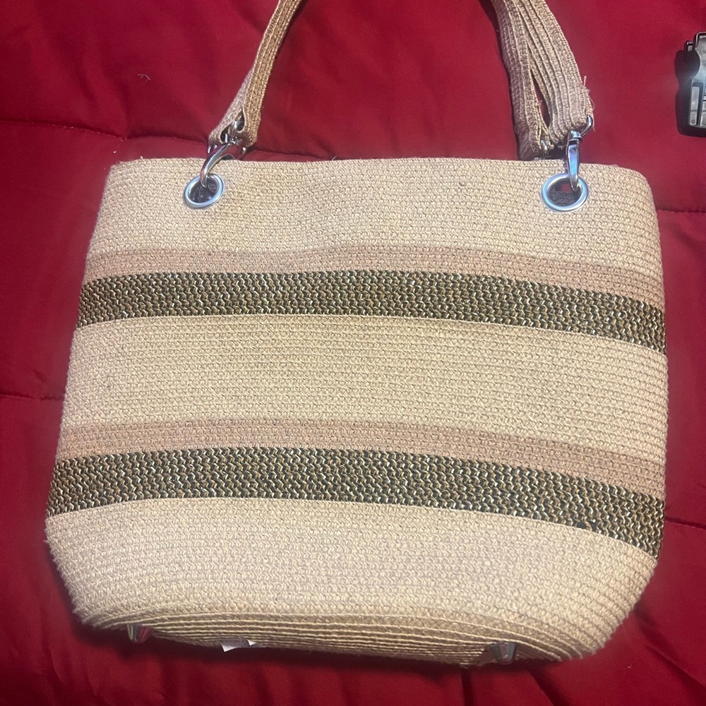 Pritzi Beige and Brown Shoulder Bag